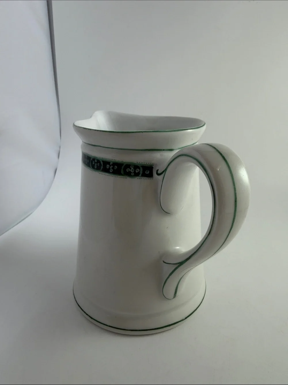 Creamer Pitcher Stoneware 4.75” tall